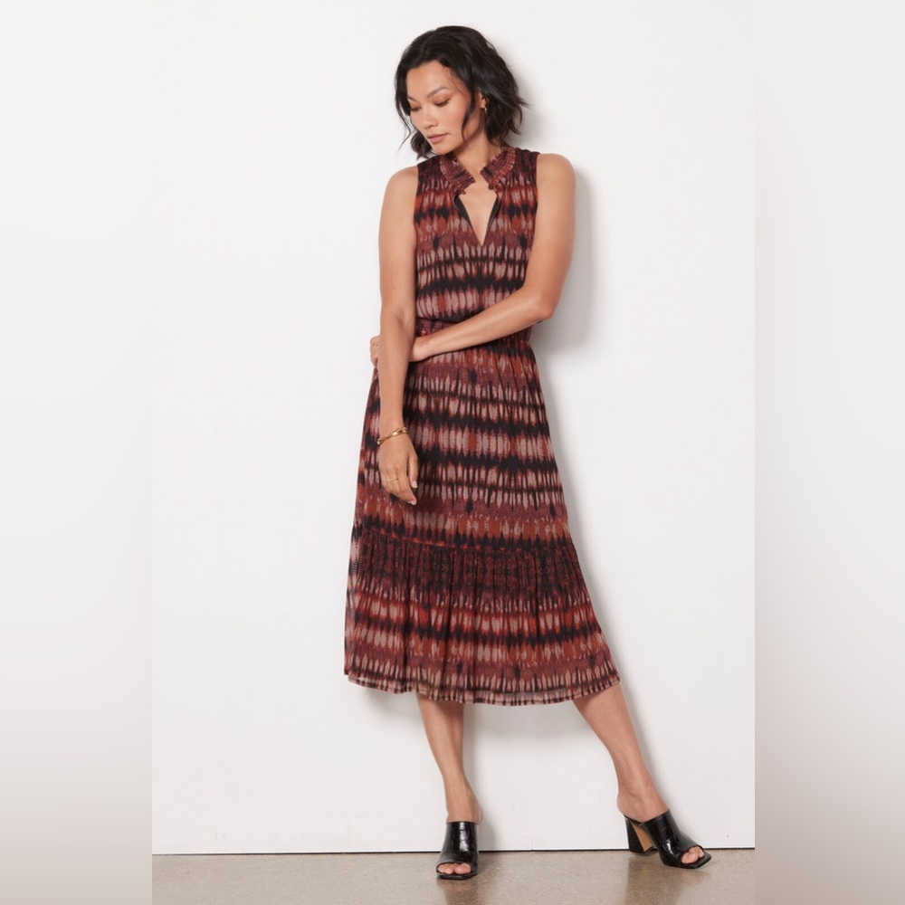 Evereve Gretta Mock Neck Midi Dress | Small